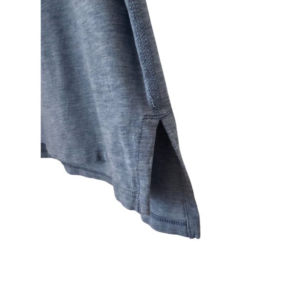 Lululemon Love Sleeveless Heathered Neptune Blue Pima Cotton Athleisure Tank 6 - Picture 5 of 8